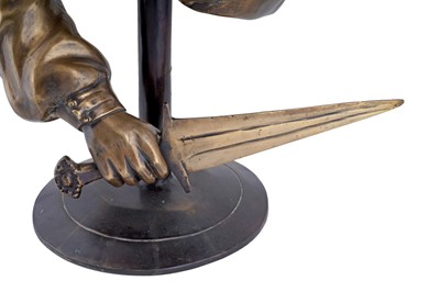 Lot 240 - After Erte: a patinated bronze bust ‘The Valkyrie’