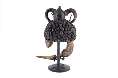 Lot 240 - After Erte: a patinated bronze bust ‘The Valkyrie’