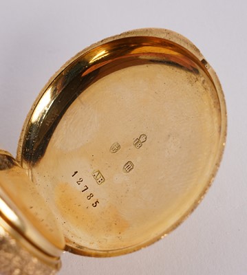 Lot 429 - American Watch Co, Waltham, Massachusetts: The Royal, an 18ct yellow gold cased fob hunter watch