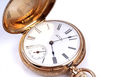 Lot 429 - American Watch Co, Waltham, Massachusetts: The Royal, an 18ct yellow gold cased fob hunter watch