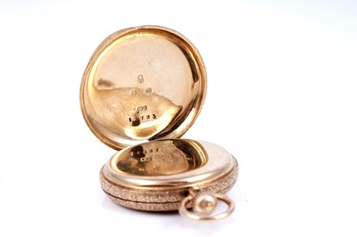 Lot 429 - American Watch Co, Waltham, Massachusetts: The Royal, an 18ct yellow gold cased fob hunter watch