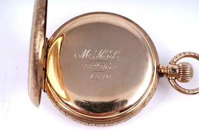 Lot 429 - American Watch Co, Waltham, Massachusetts: The Royal, an 18ct yellow gold cased fob hunter watch
