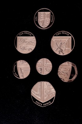 Lot 111 - Royal Mint Queen Elizabeth II 22ct gold Royal Shield of Arms and Emblems of Britain Collection