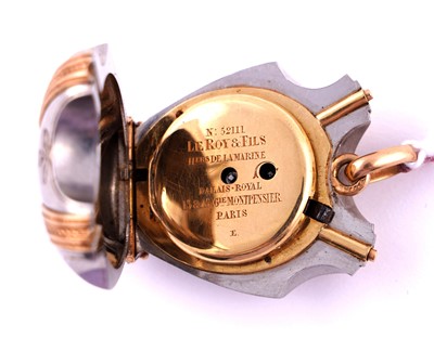 Lot 430 - Le Roy & Fils, Paris: a fine and rare late 19th Century novelty fob watch