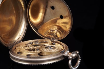 Lot 439 - Bovet Fleurier, a mid-19th Century duplex pocket watch watch, made for the Chinese market