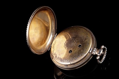 Lot 439 - Bovet Fleurier, a mid-19th Century duplex pocket watch watch, made for the Chinese market