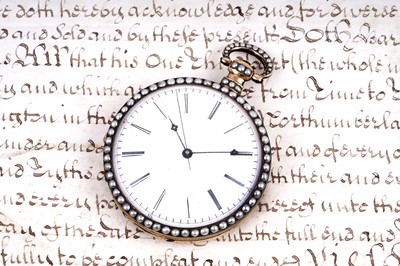 Lot 441 - Bovet Fleurier: a mid-19th Century duplex pocket watch, made for the Chinese market