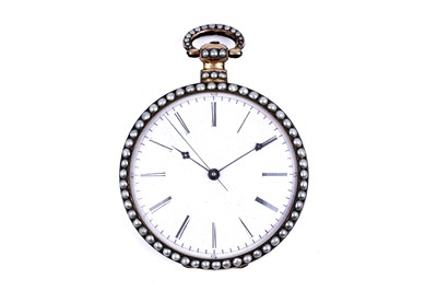 Lot 441 - Bovet Fleurier: a mid-19th Century duplex pocket watch, made for the Chinese market