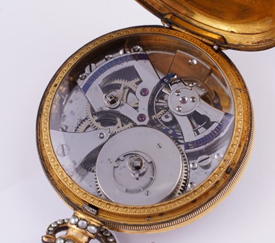 Lot 441 - Bovet Fleurier: a mid-19th Century duplex pocket watch, made for the Chinese market