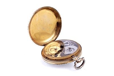 Lot 441 - Bovet Fleurier: a mid-19th Century duplex pocket watch, made for the Chinese market