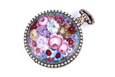 Lot 441 - Bovet Fleurier: a mid-19th Century duplex pocket watch, made for the Chinese market