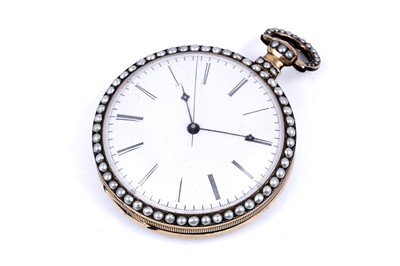 Lot 441 - Bovet Fleurier: a mid-19th Century duplex pocket watch, made for the Chinese market