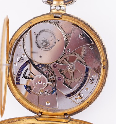 Lot 441 - Bovet Fleurier: a mid-19th Century duplex pocket watch, made for the Chinese market