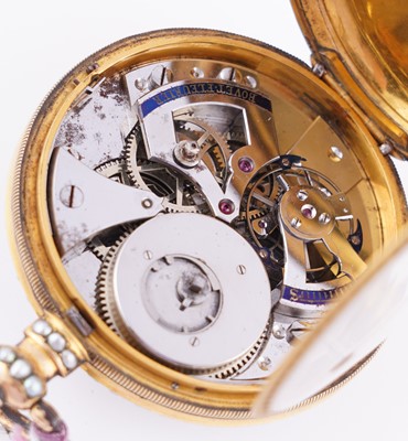 Lot 441 - Bovet Fleurier: a mid-19th Century duplex pocket watch, made for the Chinese market