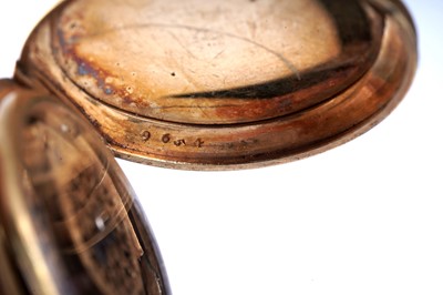 Lot 440 - Dimier & Cie, Geneva: a mid-19th Century gilt, enamel and pearl set gilt fob watch