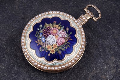 Lot 443 - Charman & Co: a fine and rare open-face duplex watch, made for the Chinese market