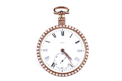 Lot 443 - Charman & Co: a fine and rare open-face duplex watch, made for the Chinese market
