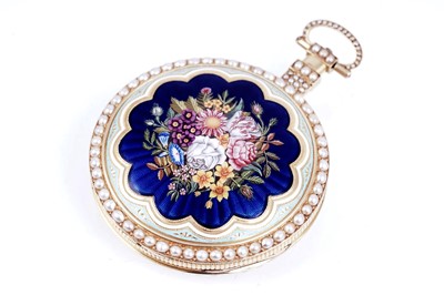 Lot 443 - Charman & Co: a fine and rare open-face duplex watch, made for the Chinese market