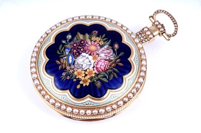 Lot 443 - Charman & Co: a fine and rare open-face duplex watch, made for the Chinese market