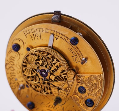 Lot 443 - Charman & Co: a fine and rare open-face duplex watch, made for the Chinese market