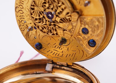 Lot 443 - Charman & Co: a fine and rare open-face duplex watch, made for the Chinese market