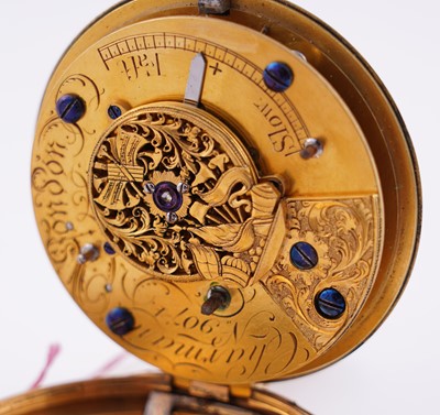 Lot 443 - Charman & Co: a fine and rare open-face duplex watch, made for the Chinese market