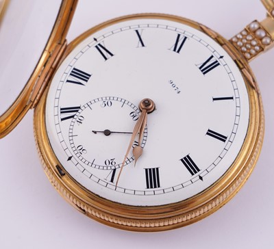 Lot 443 - Charman & Co: a fine and rare open-face duplex watch, made for the Chinese market