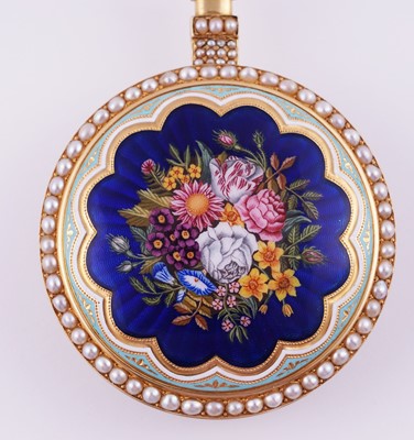 Lot 443 - Charman & Co: a fine and rare open-face duplex watch, made for the Chinese market