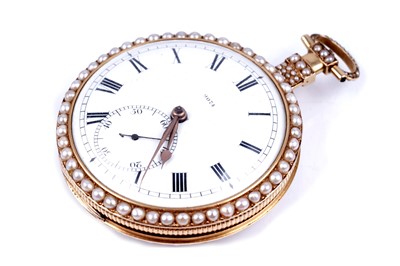Lot 443 - Charman & Co: a fine and rare open-face duplex watch, made for the Chinese market