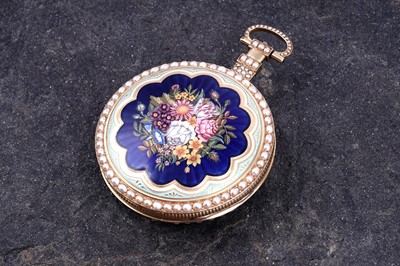 Lot 443 - Charman & Co: a fine and rare open-face duplex watch, made for the Chinese market