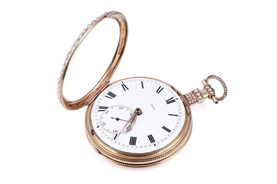 Lot 443 - Charman & Co: a fine and rare open-face duplex watch, made for the Chinese market