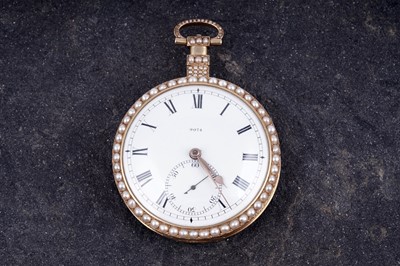 Lot 443 - Charman & Co: a fine and rare open-face duplex watch, made for the Chinese market