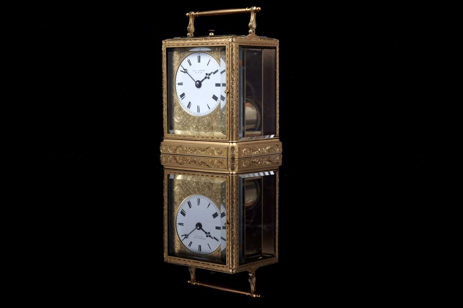 Lot 445 - A rare French petit sonnerie carriage clock by Paul Garnier, Paris