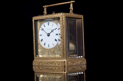 Lot 445 - A rare French petit sonnerie carriage clock by Paul Garnier, Paris