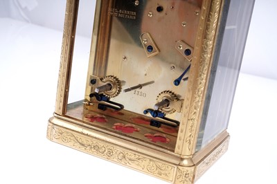 Lot 445 - A rare French petit sonnerie carriage clock by Paul Garnier, Paris