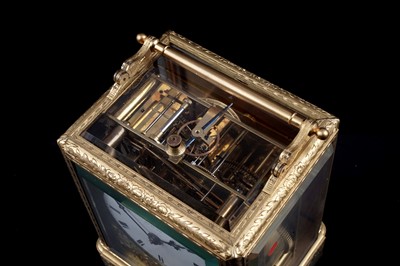 Lot 445 - A rare French petit sonnerie carriage clock by Paul Garnier, Paris