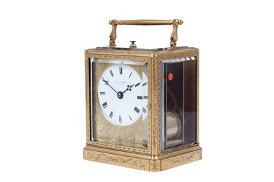Lot 445 - A rare French petit sonnerie carriage clock by Paul Garnier, Paris