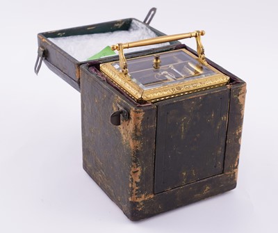 Lot 445 - A rare French petit sonnerie carriage clock by Paul Garnier, Paris
