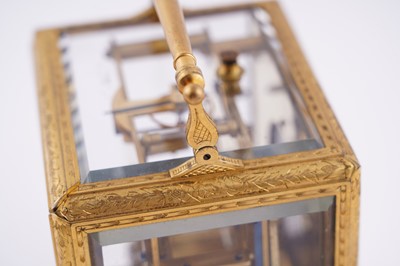 Lot 445 - A rare French petit sonnerie carriage clock by Paul Garnier, Paris