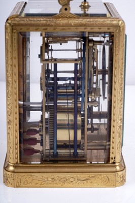Lot 445 - A rare French petit sonnerie carriage clock by Paul Garnier, Paris
