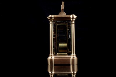Lot 448 - French grand sonnerie carriage alarm clock, made for the Chinese market