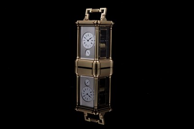 Lot 448 - French grand sonnerie carriage alarm clock, made for the Chinese market