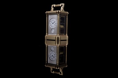 Lot 448 - French grand sonnerie carriage alarm clock, made for the Chinese market