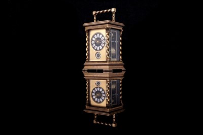 Lot 450 - French carriage clock with alarm, made for the Chinese market