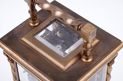 Lot 450 - French carriage clock with alarm, made for the Chinese market