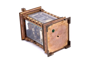 Lot 450 - French carriage clock with alarm, made for the Chinese market