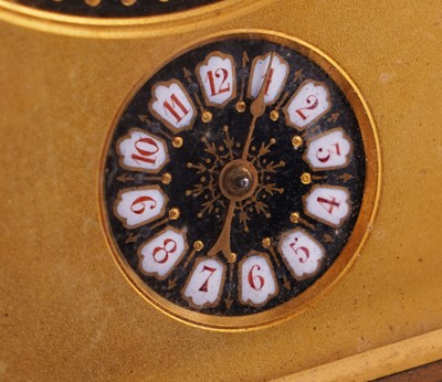 Lot 450 - French carriage clock with alarm, made for the Chinese market