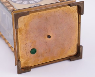 Lot 450 - French carriage clock with alarm, made for the Chinese market