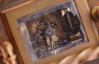 Lot 450 - French carriage clock with alarm, made for the Chinese market