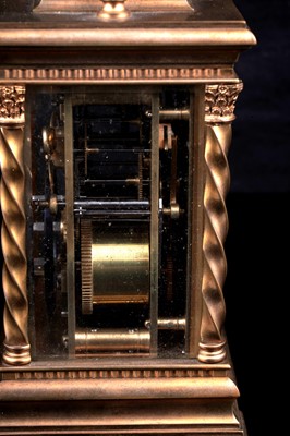 Lot 450 - French carriage clock with alarm, made for the Chinese market